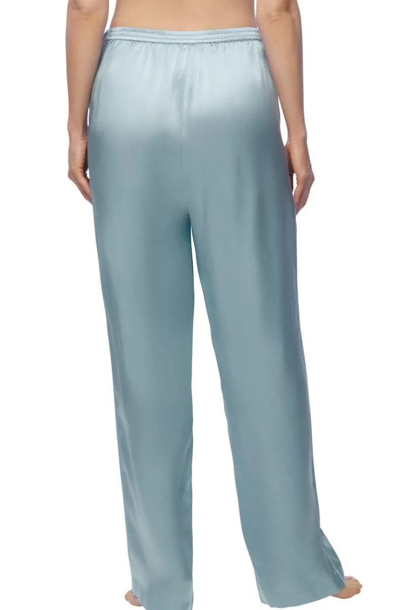Silk Nightwear | Pyjama Pants & Shorts>Sainted Sisters Scarlett Silk Pants DuckEggBlue