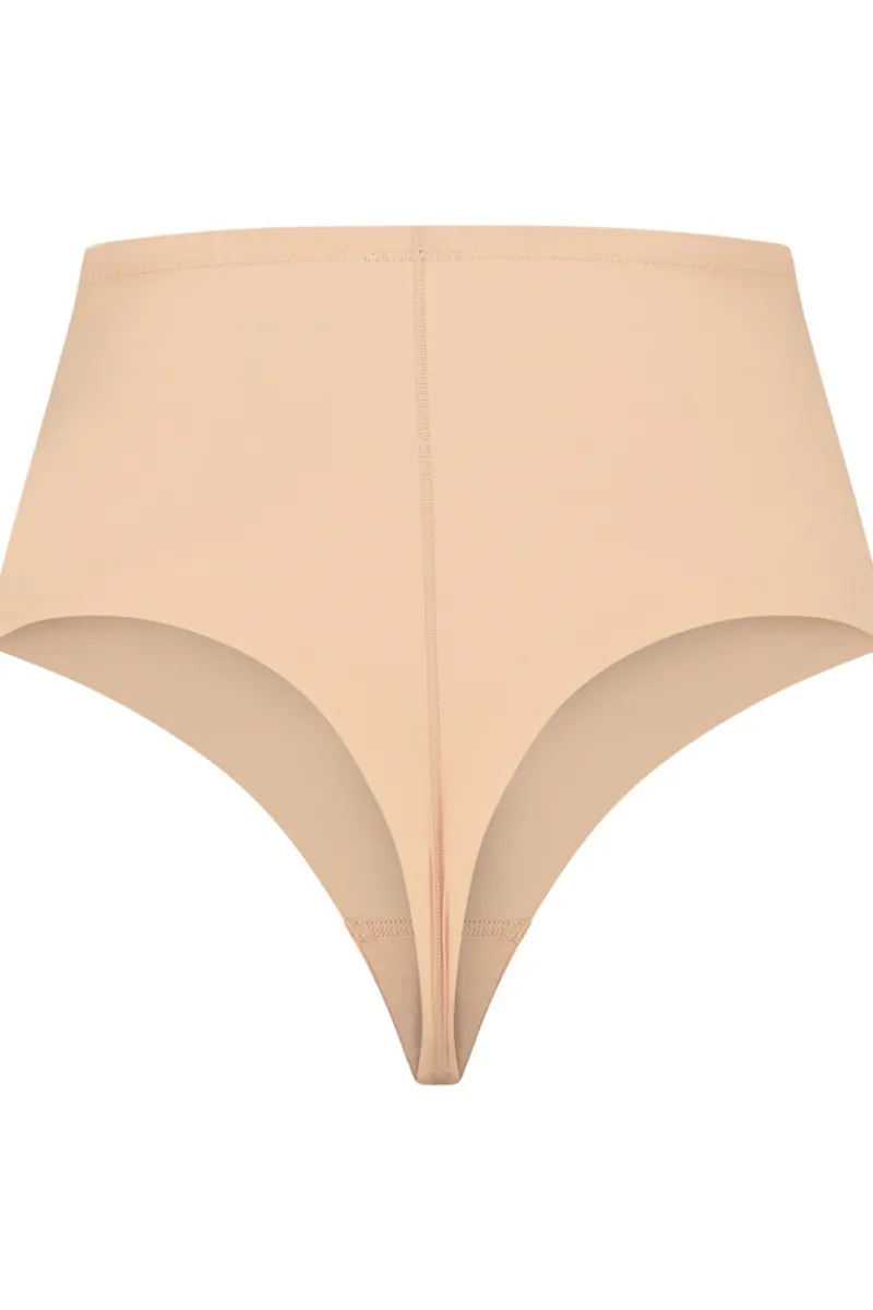 £30 And Under | Bridal & Honeymoon Lingerie>Bye Bra Sculpting Mid Waist Thong Beige