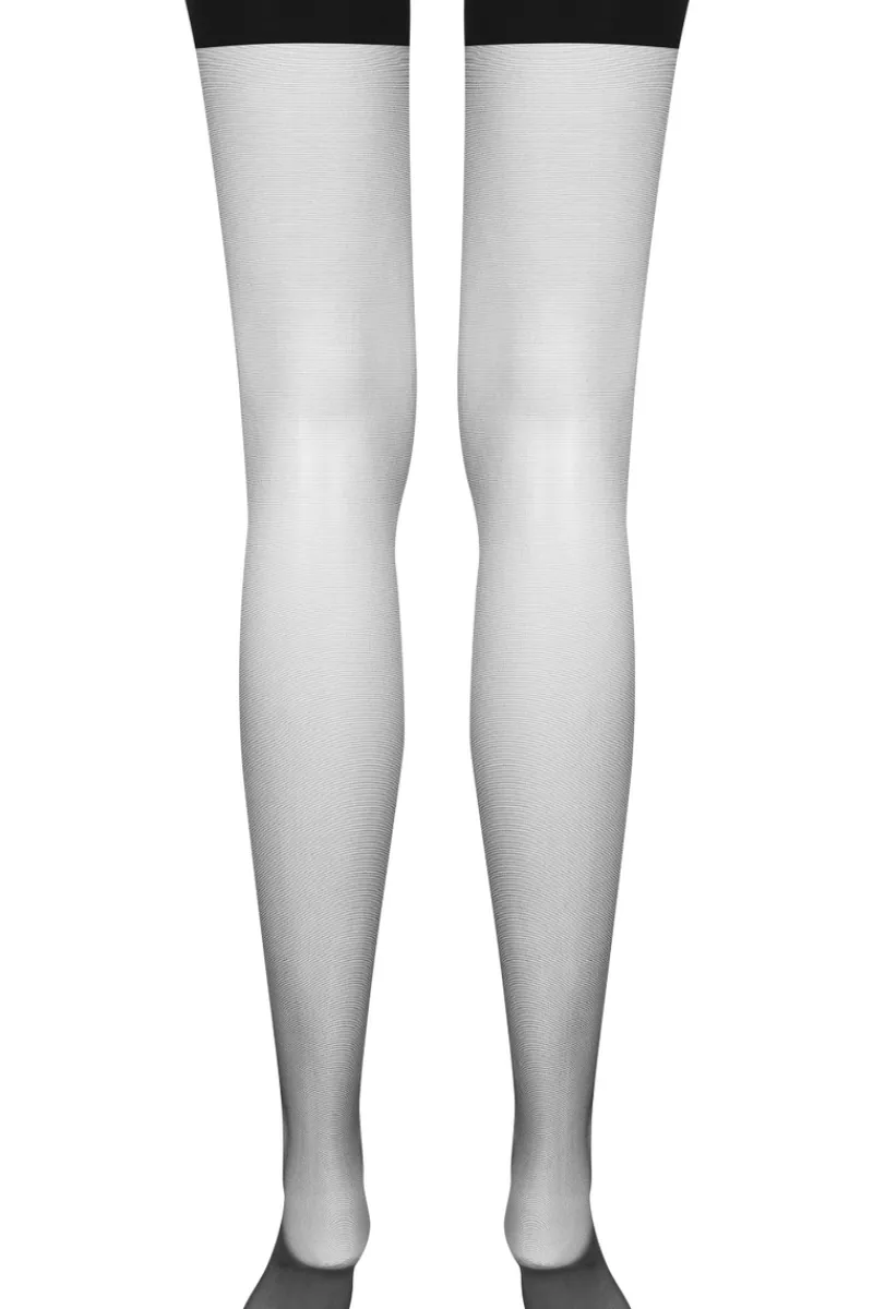 Sheer Stockings | Black Stockings>Maison Close Seamless Garter Stockings 6 Denier Black