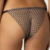 Briefs>Coco de Mer Selva Brazillian Knicker, Size L (UK 12-14) Black/Nude