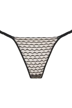 Briefs>Coco de Mer Selva Brazillian Knicker, Size L (UK 12-14) Black/Nude