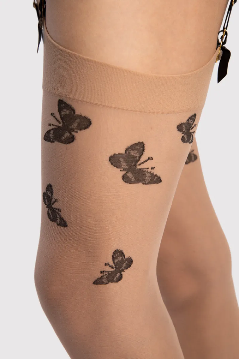 Sheer Stockings | £30 And Under>FiORE Sensual Farfalle Stockings 20 Denier