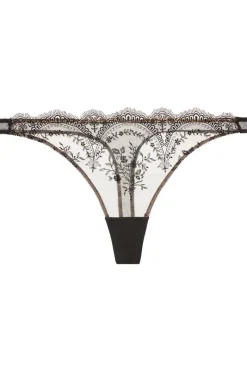 Sheer Lingerie | Thongs & G-strings>Dita Von Teese Severine Thong in Black