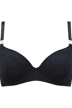 £30 And Under | Wireless Bras>Nudea Sheer Deco Balcony Bra in Black