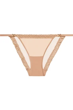 Sexy Lingerie | Luxury French Lingerie>Aubade Sheer Emotion Mini Coeur Brief SheerEmotionSand