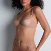 Sexy Lingerie | Luxury French Lingerie>Aubade Sheer Emotion Suspender SheerEmotionSand