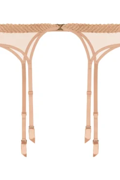 Sexy Lingerie | Luxury French Lingerie>Aubade Sheer Emotion Suspender SheerEmotionSand