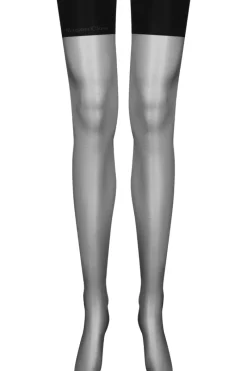 Sheer Stockings | Black Stockings>Maison Close Signature Stockings 6 Denier Black