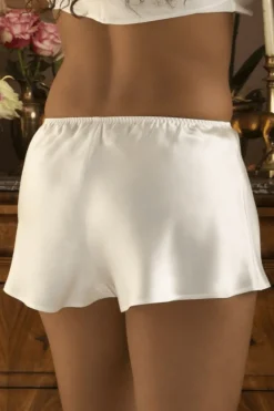 Silk Nightwear | Pyjama Pants & Shorts>Marjolaine Soie Unie Silk Short Natural