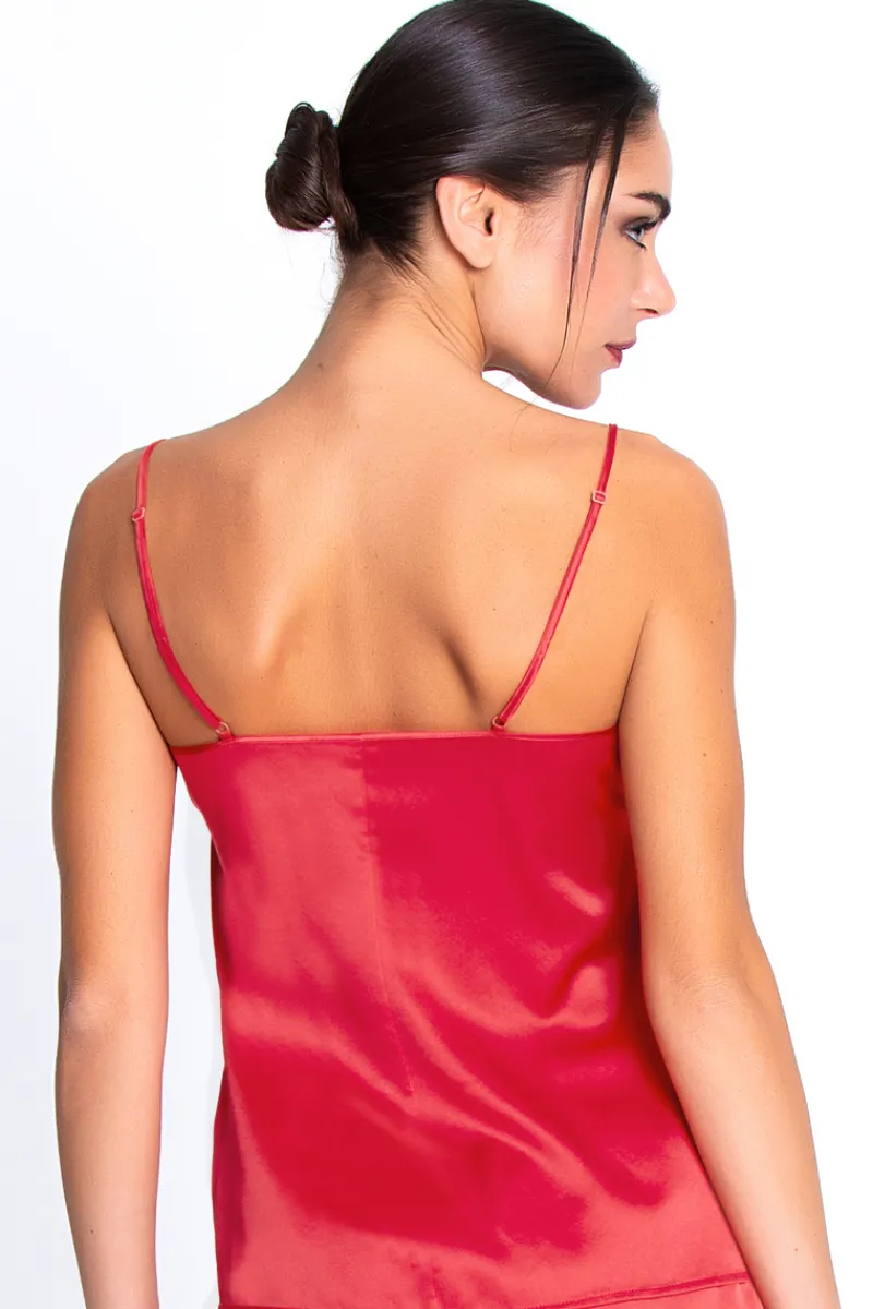 Silk Nightwear | Pyjama Tops>Lise Charmel Source Beauté Camisole HibiscusBeaute