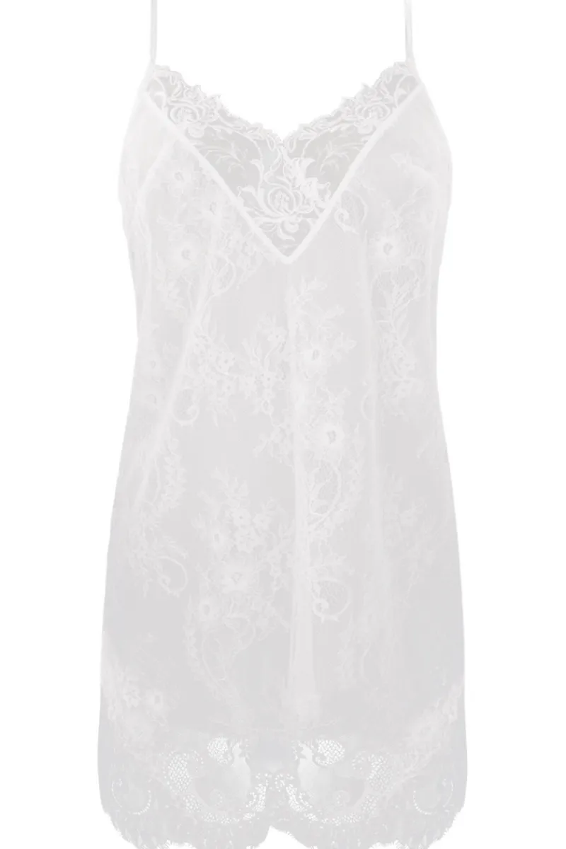 Nighties, Babydolls & Chemises | Mother's Day>Lise Charmel Source Beauté Sexy Lace Nightie EcruNacre