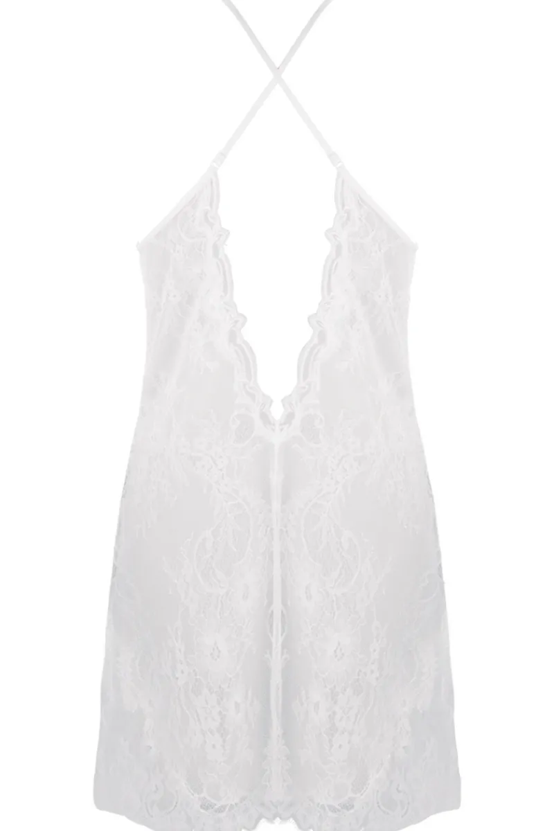 Nighties, Babydolls & Chemises | Mother's Day>Lise Charmel Source Beauté Sexy Lace Nightie EcruNacre