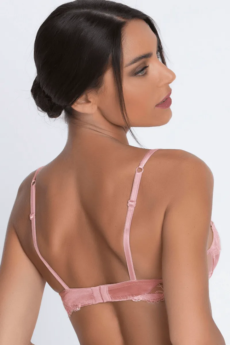 Sexy Lingerie | Luxury French Lingerie>Lise Charmel Splendeur Soie Half Cup Bra Rose