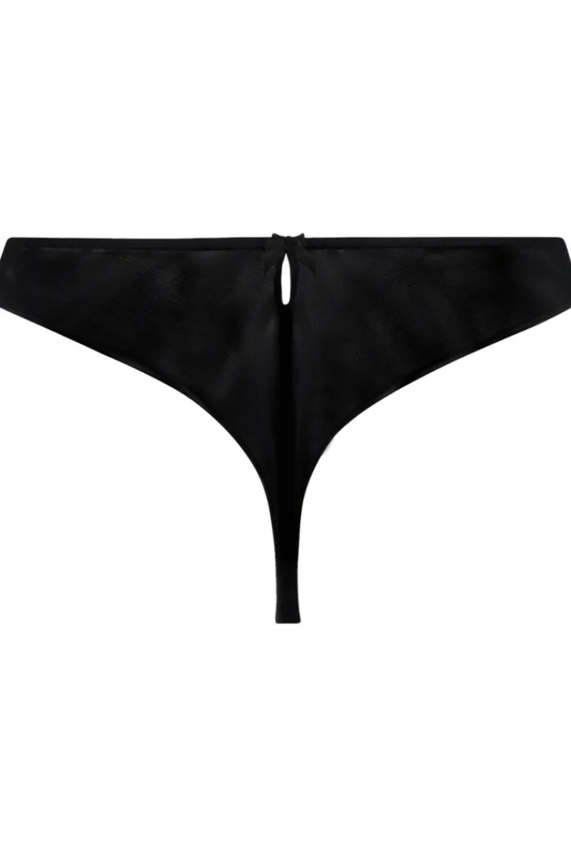 Sexy Lingerie | Luxury French Lingerie>Lise Charmel Splendeur Soie Thong Black