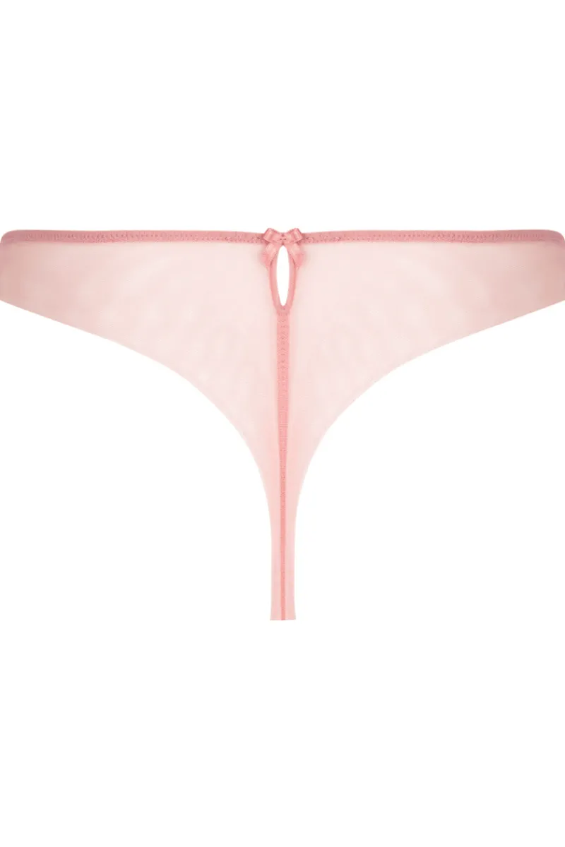 Sexy Lingerie | Luxury French Lingerie>Lise Charmel Splendeur Soie Thong Rose