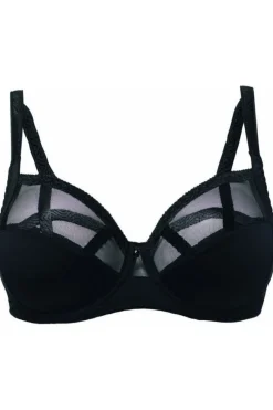 Luxury French Lingerie>Louisa Bracq Série Embroidery Full Cup Bra Black