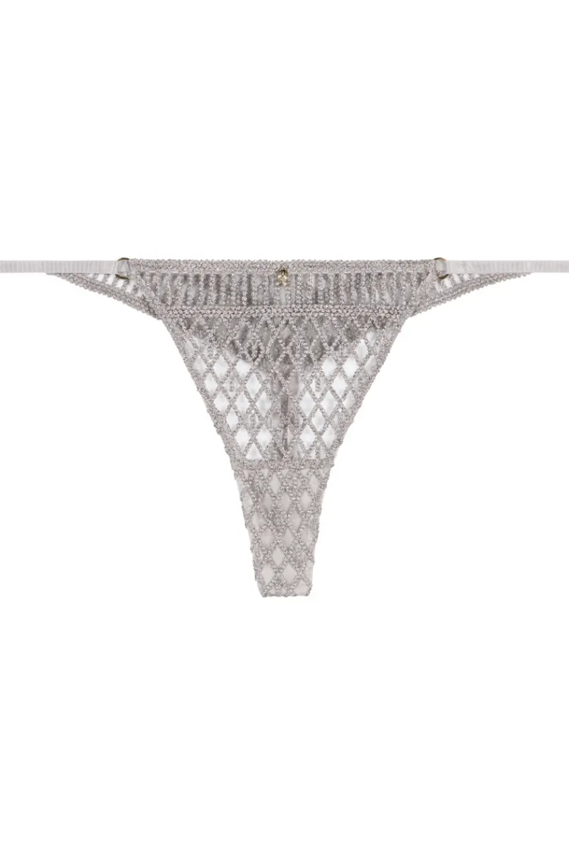 Sexy Lingerie | Luxury French Lingerie>Aubade Stardust Dream Tanga CosmosSilver