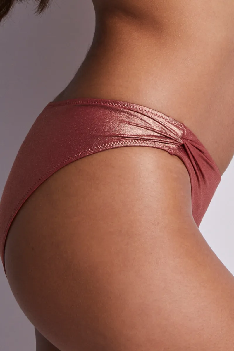 Sexy Lingerie | Luxury French Lingerie>Aubade Sunlight Glow Brazilian Bikini Bottom Cuivre