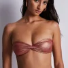 Sexy Lingerie | Luxury French Lingerie>Aubade Sunlight Glow Moulded Bandeau Bikini Top Cuivre
