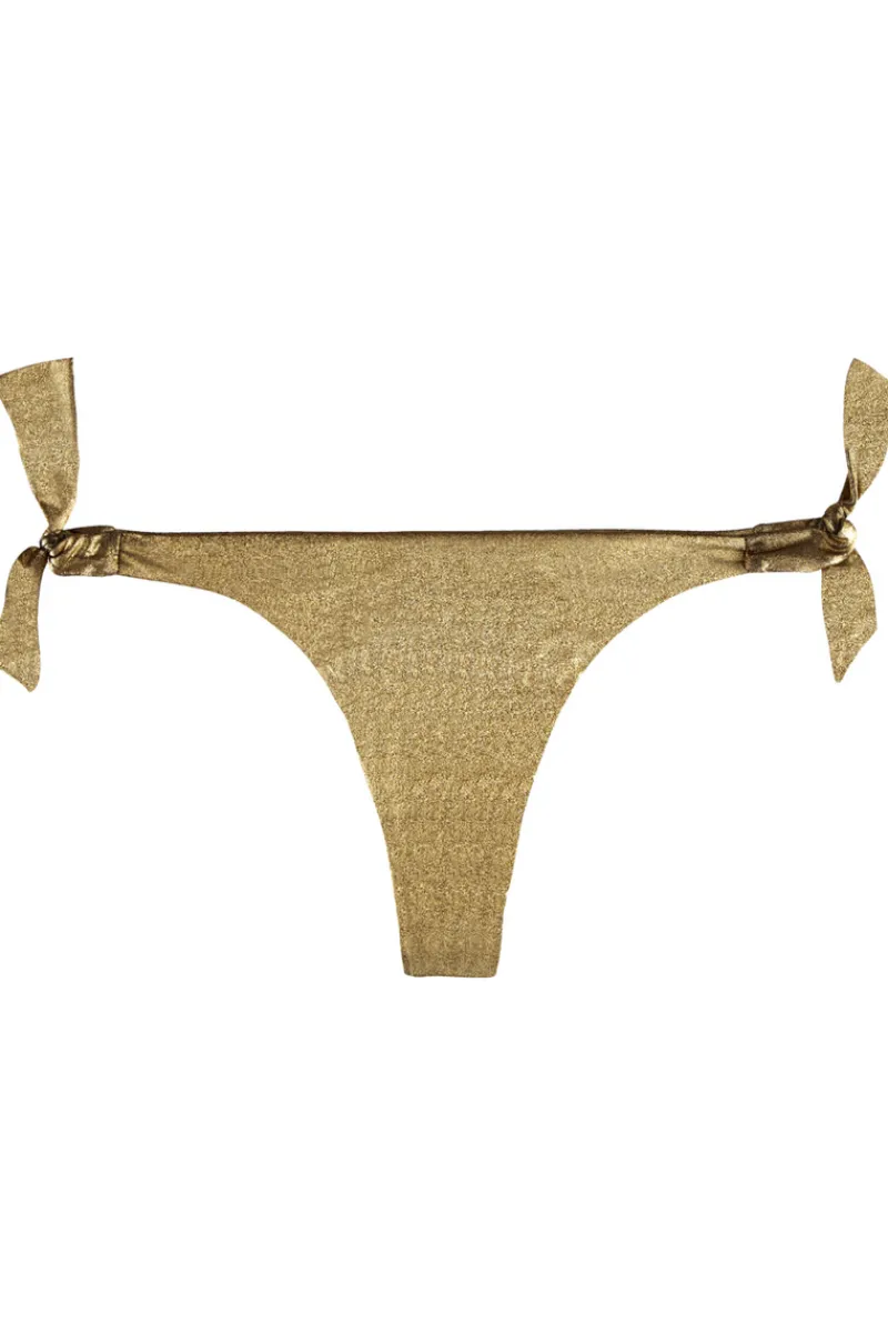 Sexy Lingerie | Luxury French Lingerie>Aubade Sunlight Glow Tanga Bikini Bottom AntiqueGold