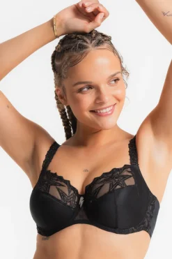 Luxury French Lingerie | Balconette Bras & Demi Bras>Louisa Bracq Superstar Full Cup Bra Black