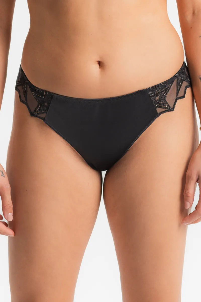 £30 And Under | Luxury French Lingerie>Louisa Bracq Superstar Tanga Black