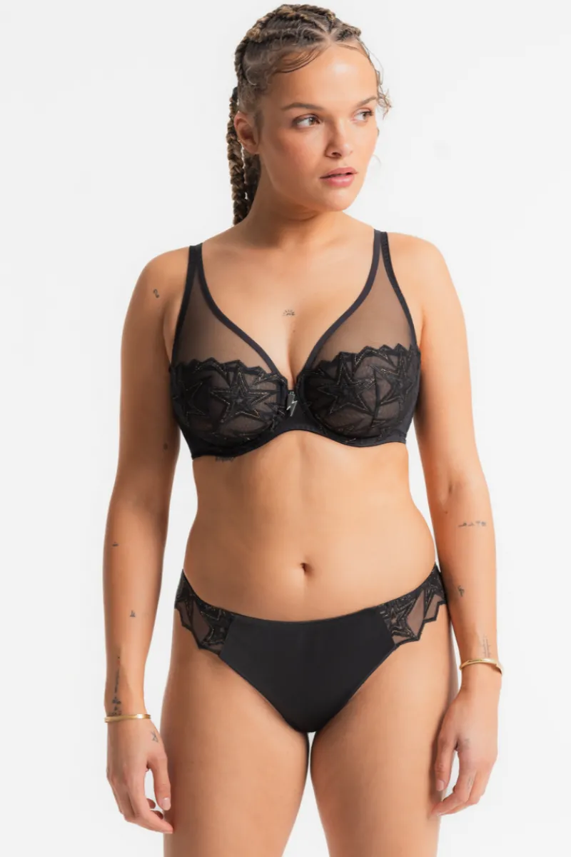 £30 And Under | Luxury French Lingerie>Louisa Bracq Superstar Tanga Black