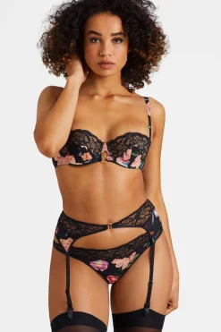 Sexy Lingerie | Luxury French Lingerie>Aubade Sweet Folk Suspender Poetique