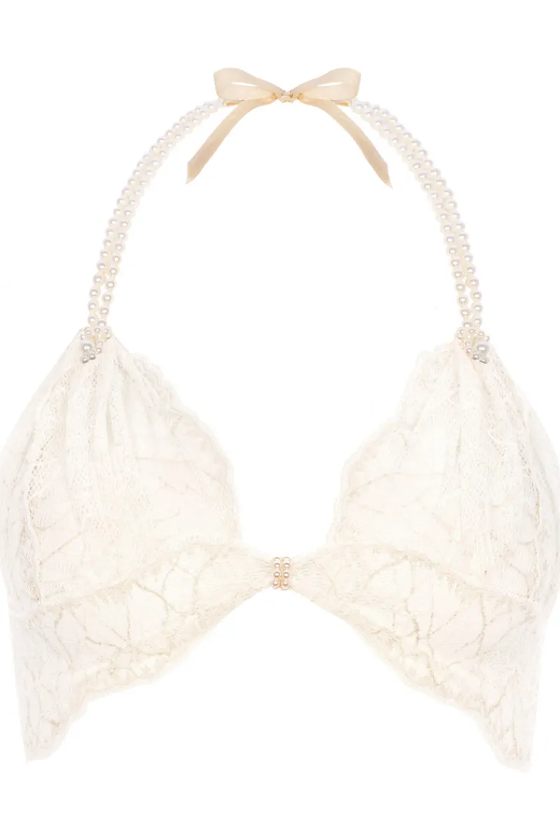 Bridal & Honeymoon Lingerie | Sexy Lingerie>Bracli Sydney Daisy Pearl Bra in Ivory