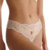 Bridal & Honeymoon Lingerie | Sexy Lingerie>Bracli Sydney Daisy Single Pearl Thong in Ivory