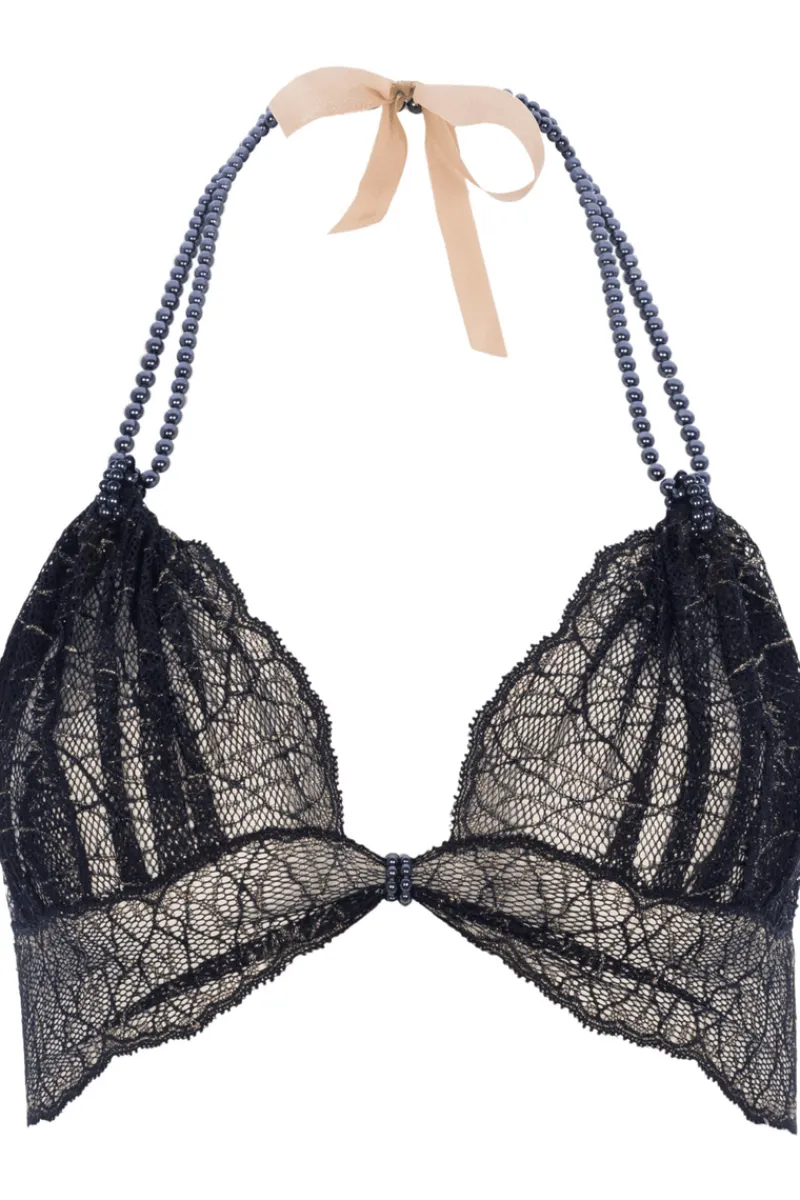 Sexy Lingerie | Halterneck Bras>Bracli Sydney Dark Pearl Bra Black
