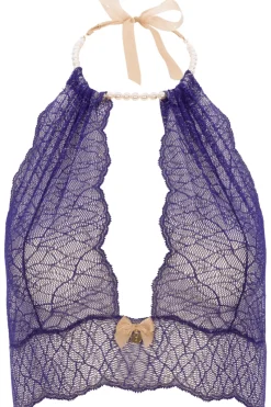 Sexy Lingerie | Halterneck Bras>Bracli Sydney Pearl Bralette Blue