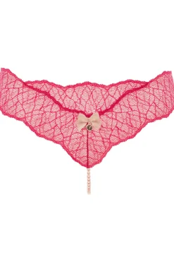 Red Lingerie | Sexy Lingerie>Bracli Sydney Single Pearl Thong Red