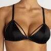 Wireless Bras | Triangle Bras>Coco de Mer Sylph Triangle Bra, Size M (UK 10-12) Black
