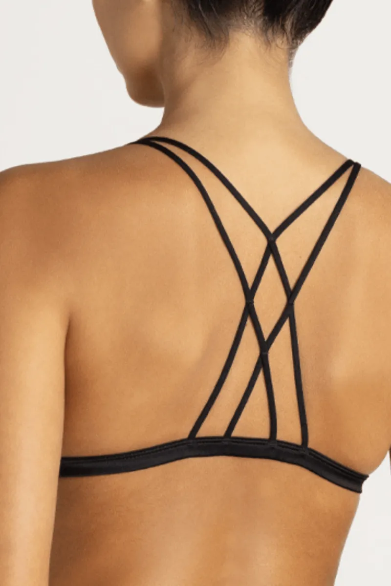 Wireless Bras | Triangle Bras>Coco de Mer Sylph Triangle Bra, Size M (UK 10-12) Black