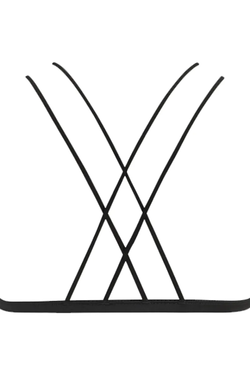 Wireless Bras | Triangle Bras>Coco de Mer Sylph Triangle Bra, Size M (UK 10-12) Black
