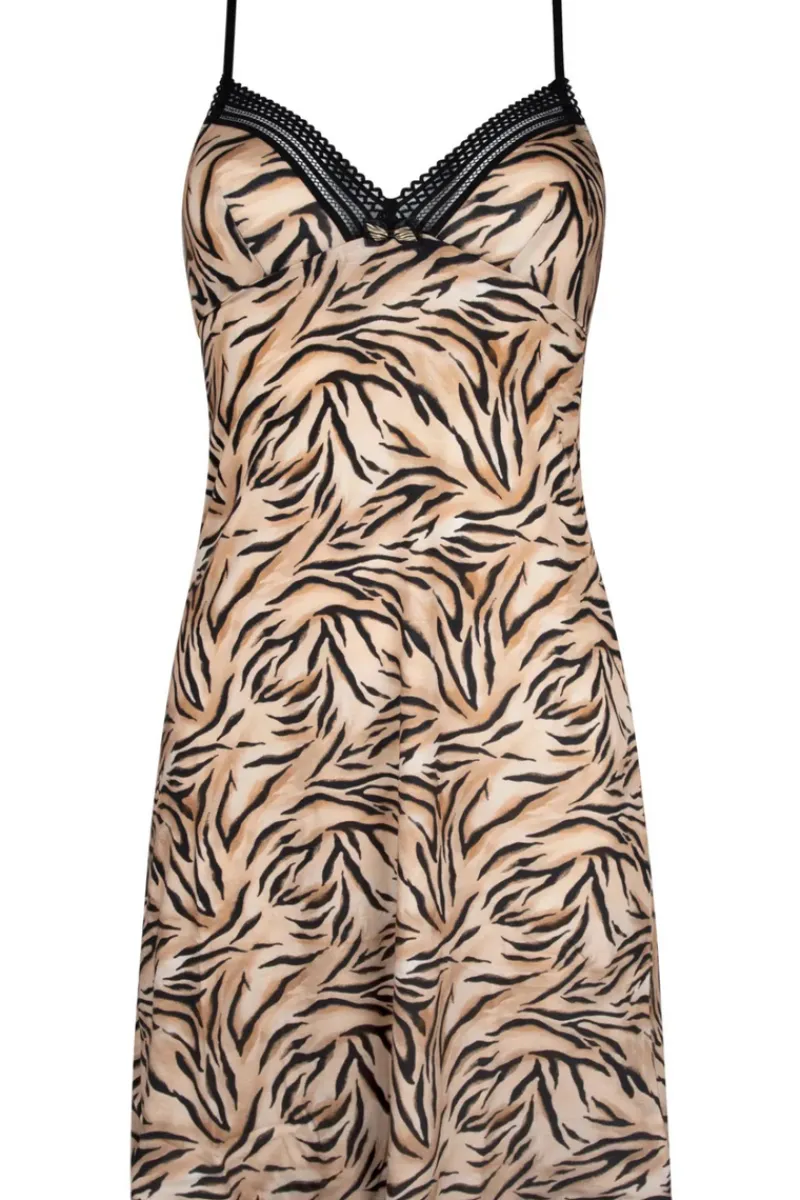 Nighties, Babydolls & Chemises>Antigel Tigre Rebelle Night Dress TigreBlond