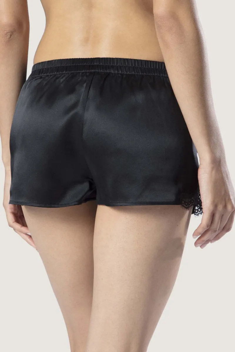 Silk Nightwear | Pyjama Pants & Shorts>Aubade Toi Mon Amour Silk Short Black