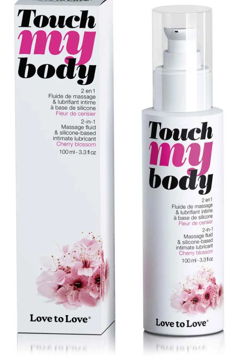 Pleasure>Love to Love Touch My Body Massage & Lubricant Cherry Blossom 100ml