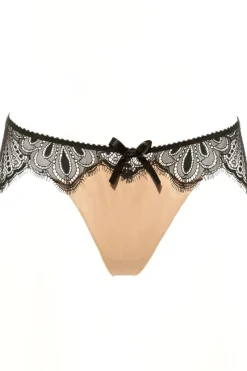 £30 And Under | Briefs>Prelude Tresor Brief, Size S (UK 8) Black/Nude
