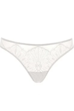 £30 And Under | Bridal & Honeymoon Lingerie>Prelude Tresor Thong in Ivory, Size XL (UK 14)