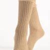 £30 And Under | Sheer Lingerie>FiORE Trinny Cotton Socks in Beige