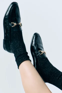 £30 And Under | Sheer Lingerie>FiORE Trinny Cotton Socks in Black