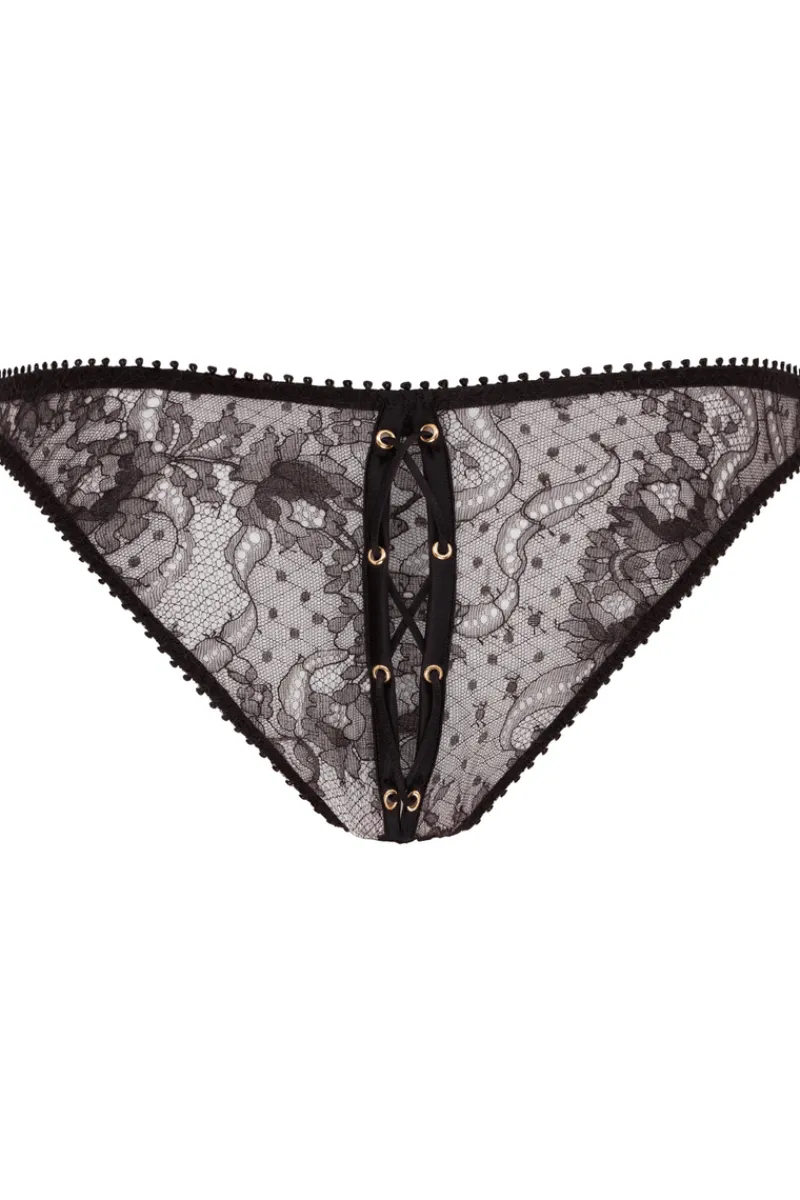 Sheer Lingerie | Briefs>Agent Provocateur Vallentina Brief Black