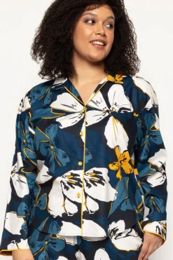 Pyjama Tops | £30 And Under>Cyberjammies Verity Floral Print Pyjama Top Multi