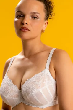 Luxury French Lingerie | Underwired Bras>Louisa Bracq Victoria Full Cup Bra White