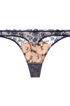 Sheer Lingerie | Thongs & G-strings>Dita Von Teese Victresse Thong in After Dark