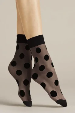 £30 And Under | Sheer Lingerie>FiORE Virginia Socks 20 Denier in Black