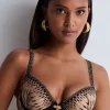 Sexy Lingerie | Luxury French Lingerie>Aubade Voodoo Kiss Moulded Push-Up Bra MilleniumBlack