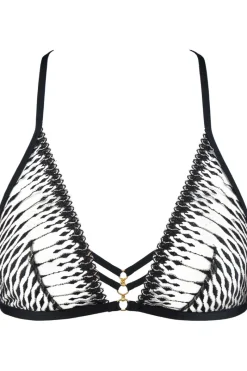 Sexy Lingerie | Luxury French Lingerie>Aubade Voodoo Kiss Triangle Bra MilleniumBlack
